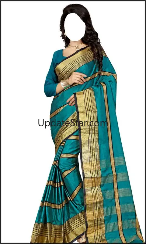 Women Cotton Saree Suit 1.9