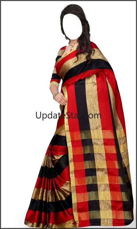 Women Cotton Saree Suit 1.9