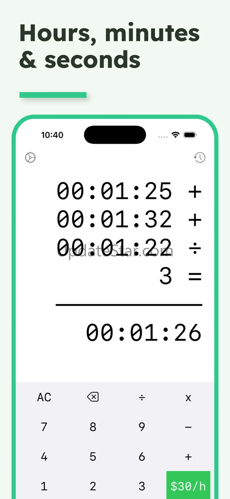 Hours Calculator: Hourly Rate 1.0.3