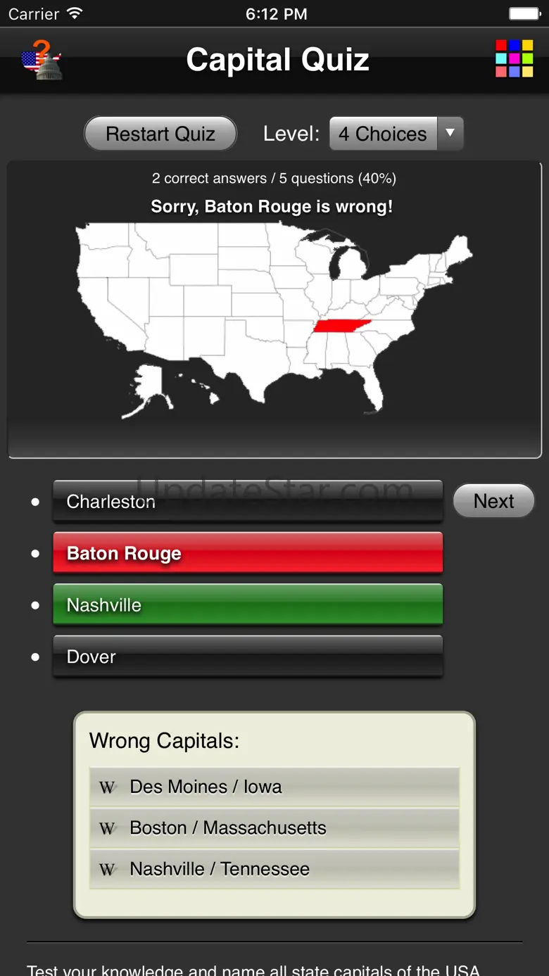 Capital Quiz 1.3.2