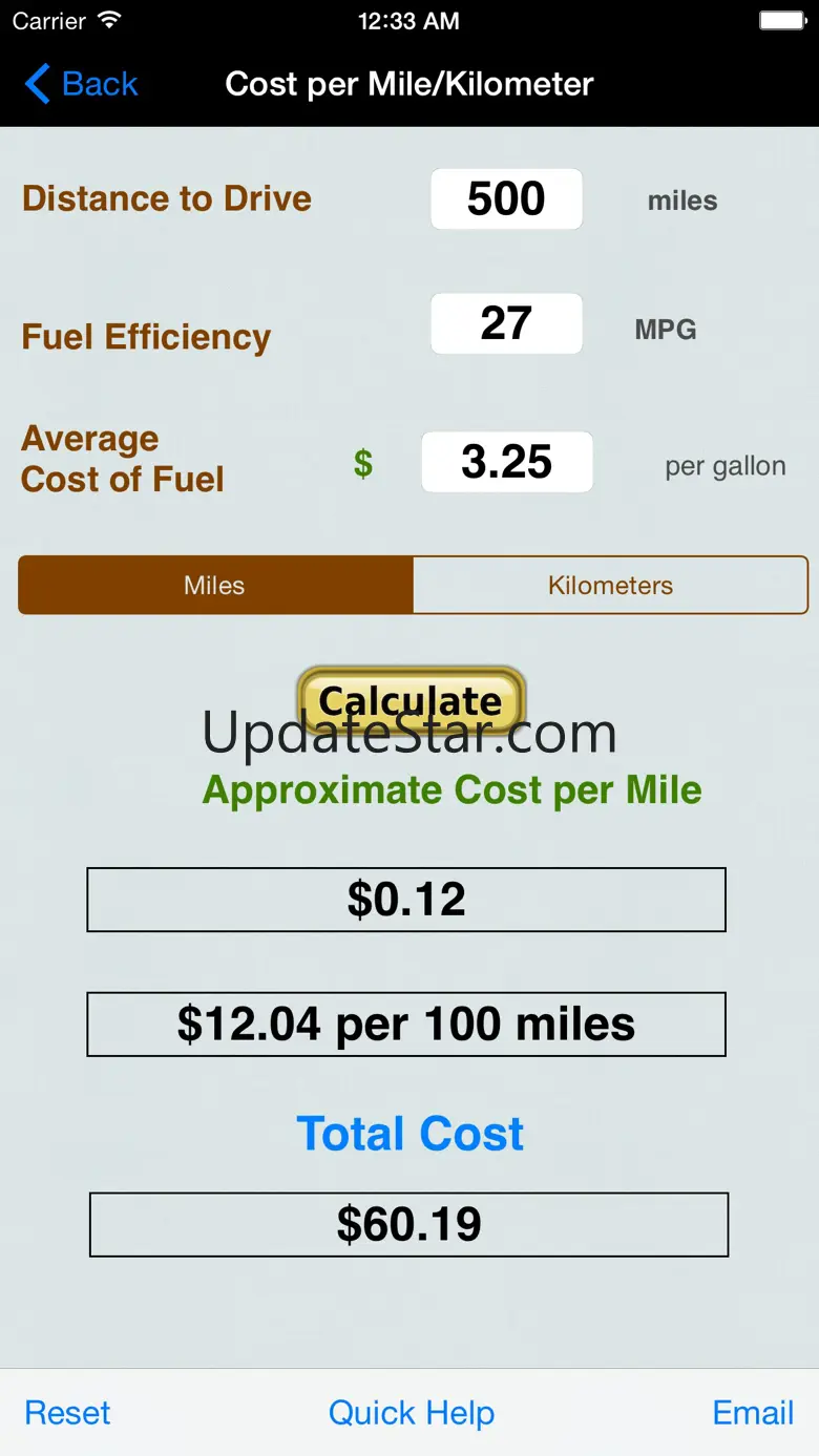 Roadtrip Gas Cost Calculator 8.8截图1