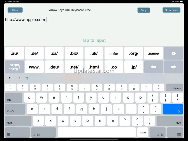 Arrow Keys URL Keyboard 1.9.9