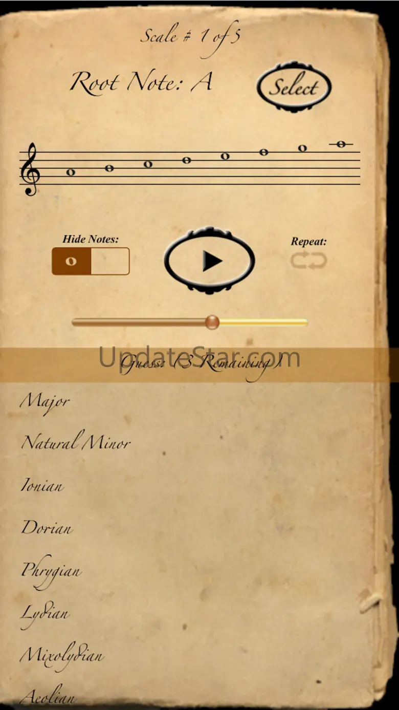 Scales & Modes: The Quiz 1.9.2