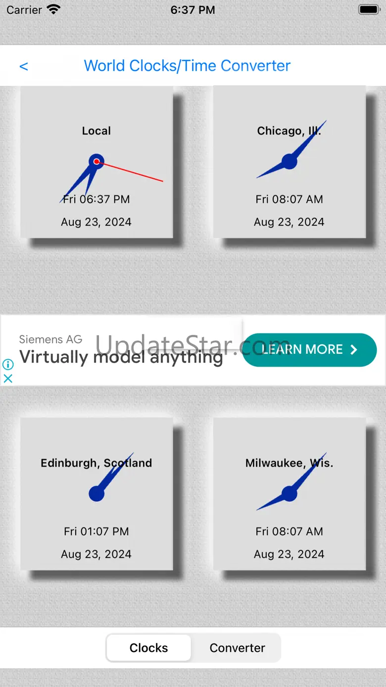 World Clocks / Time Converter 3.5