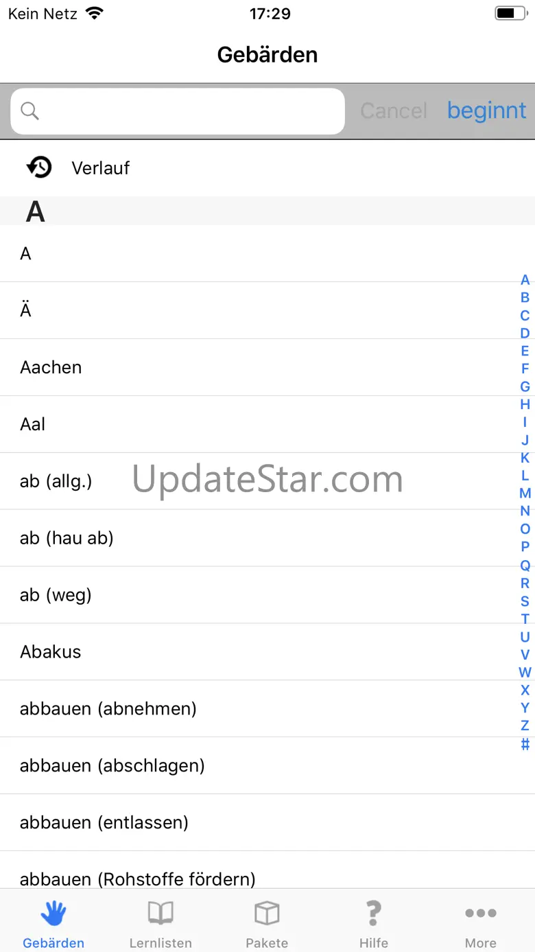 Gebärdensprache Wörterbuch 2.4