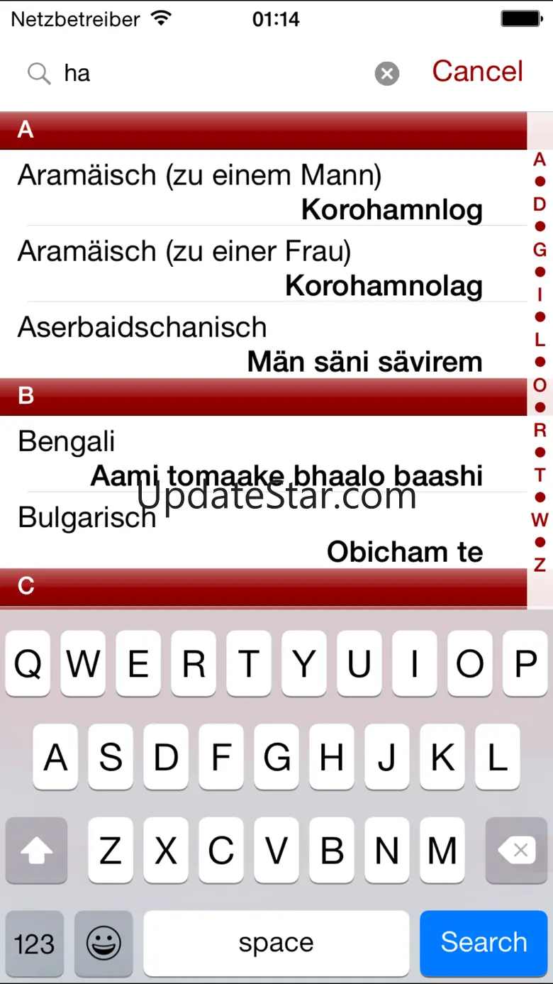 I love you - in many languages 1.6