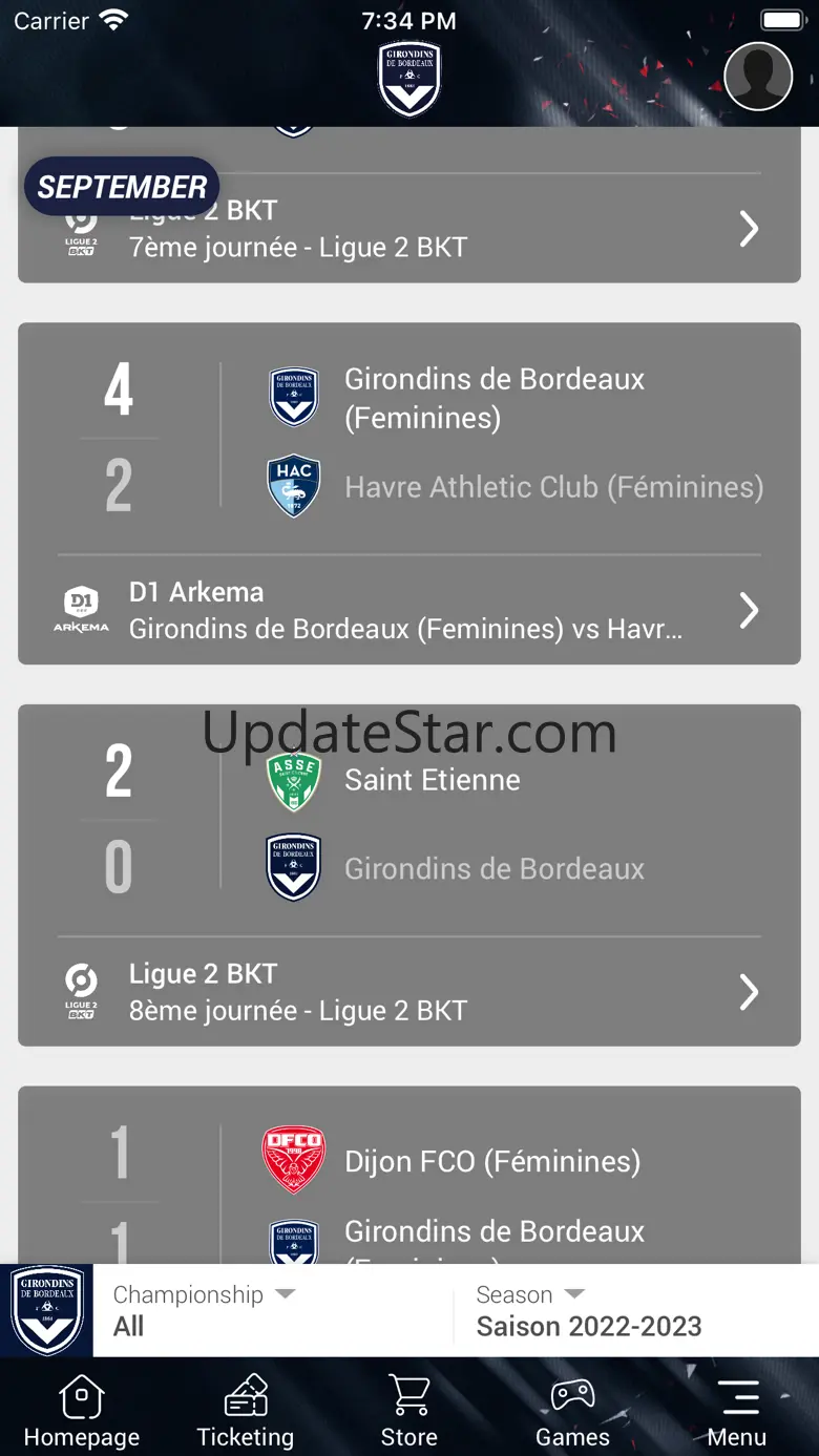 Girondins Officiel 2.3.0
