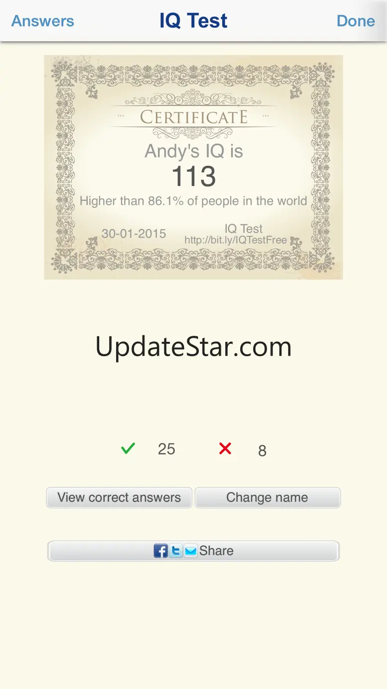 IQ Test Pro - Answers Provided 4.8