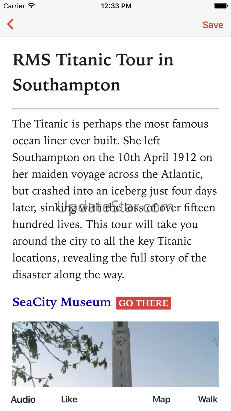 Titanic Tour, Southampton, L 6.2