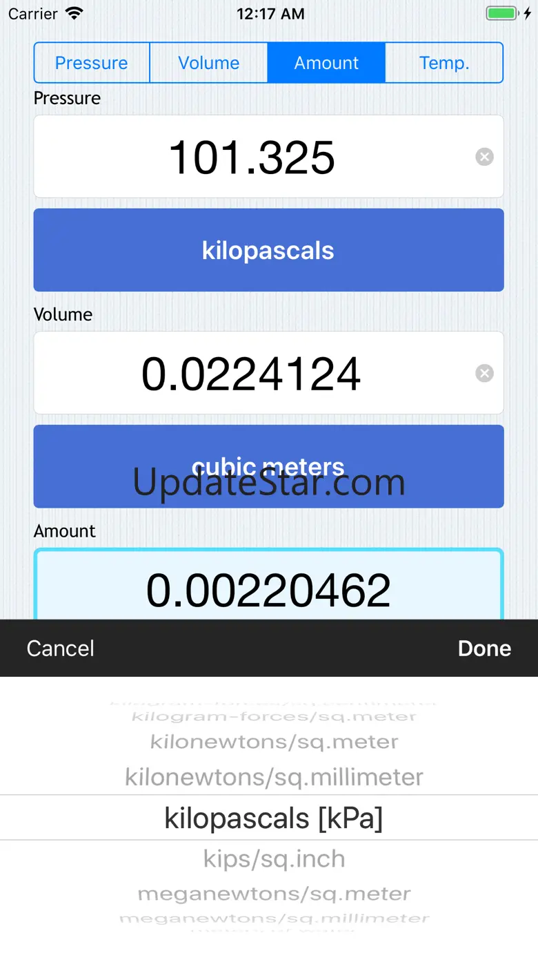 PVnRT - Ideal Gas Calculator 5.1.0