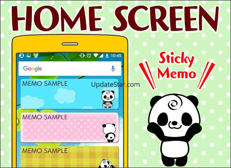 Memo Pad Panda (sticky) note 4.34.11.1