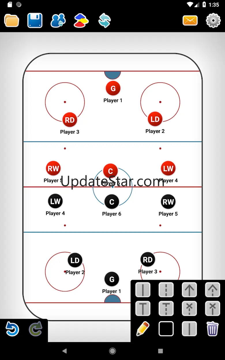 Coach Tactic Board: Hockey 5.0