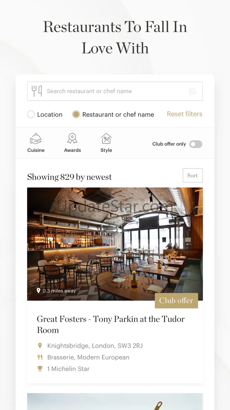Luxury Restaurant Guide 3.8.2