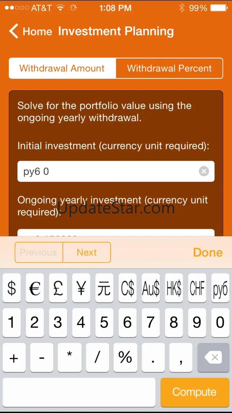 Wolfram Investment Calculator Reference App 1.3.1
