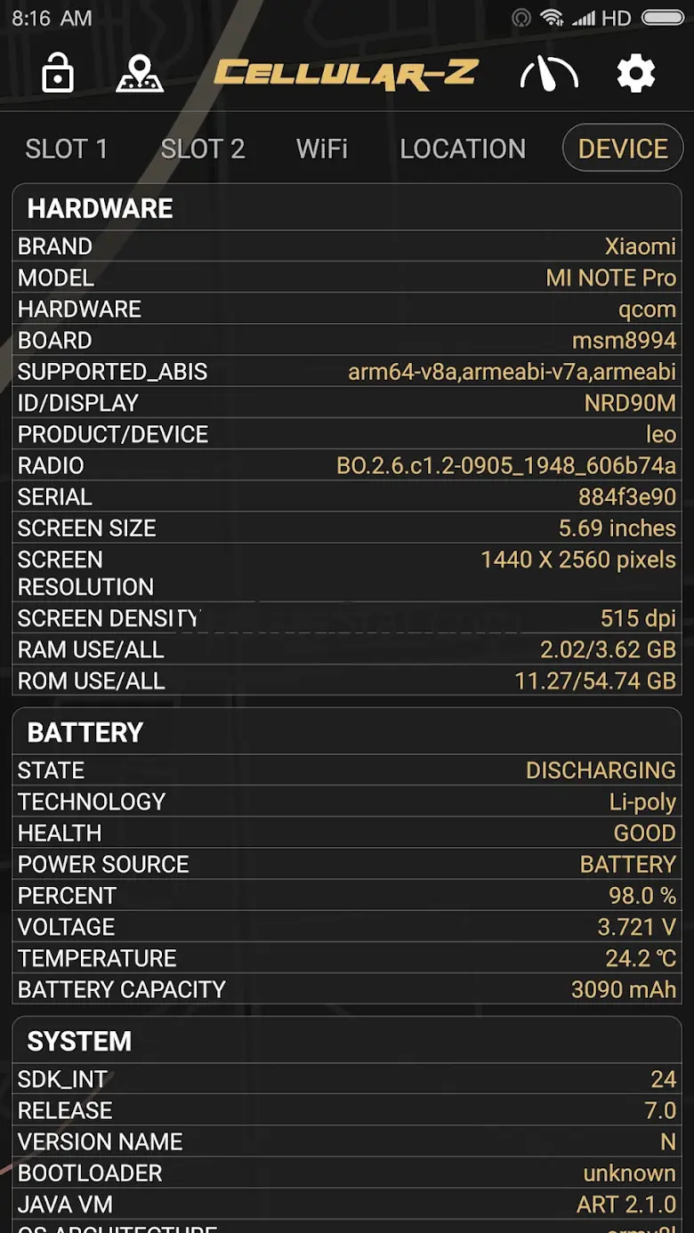 CellularZ 7.1.2