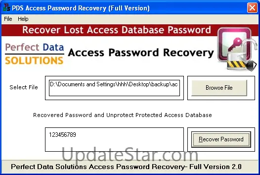 Access DB Password Recovery 1.0