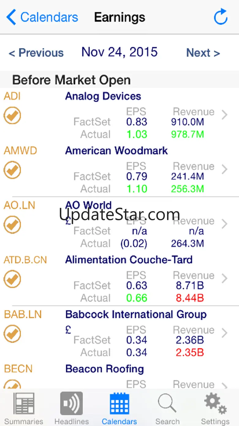 StreetAccount 1.9.1.1