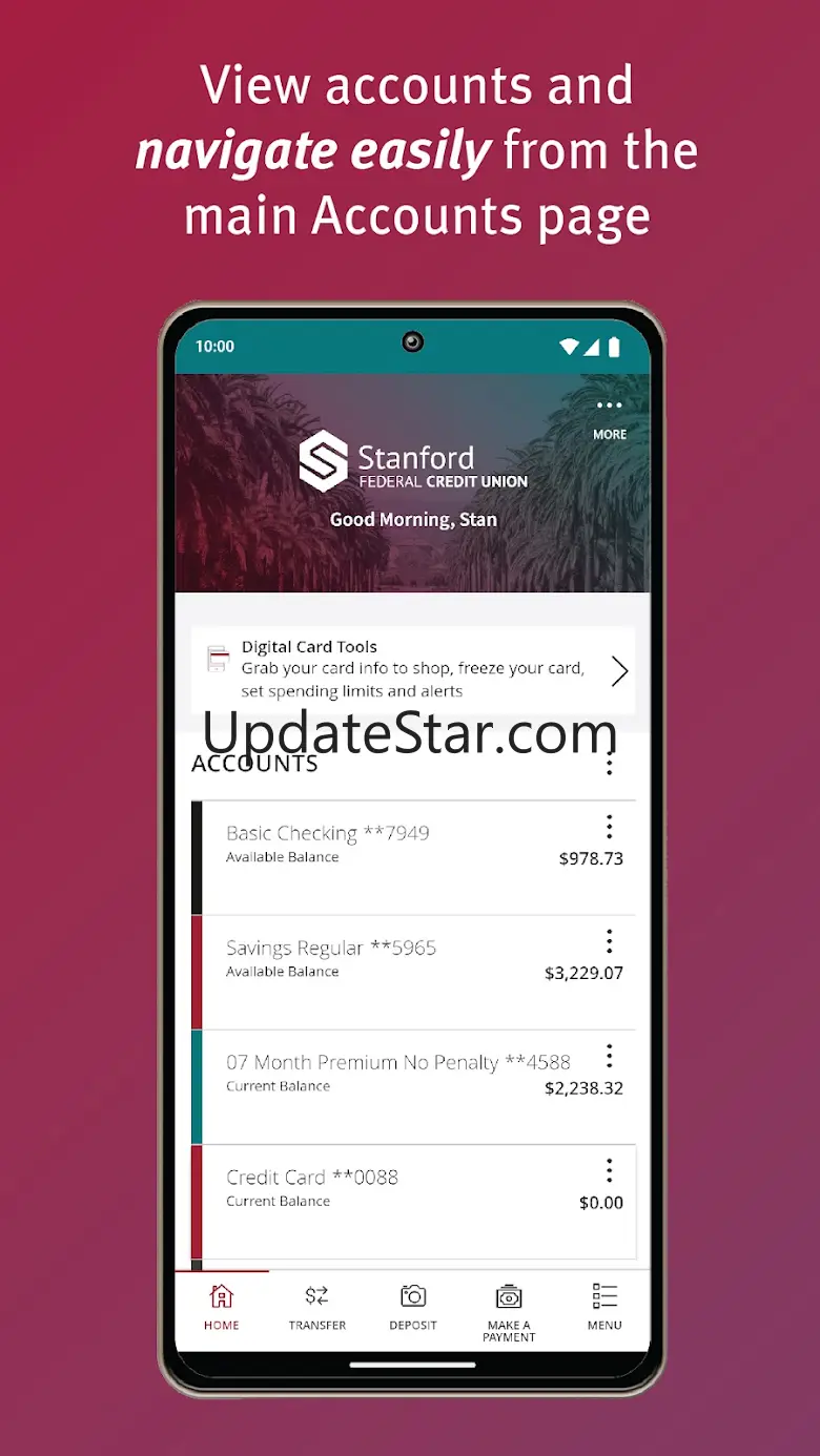 Stanford FCU Mobile Banking 220255785202.0.5801