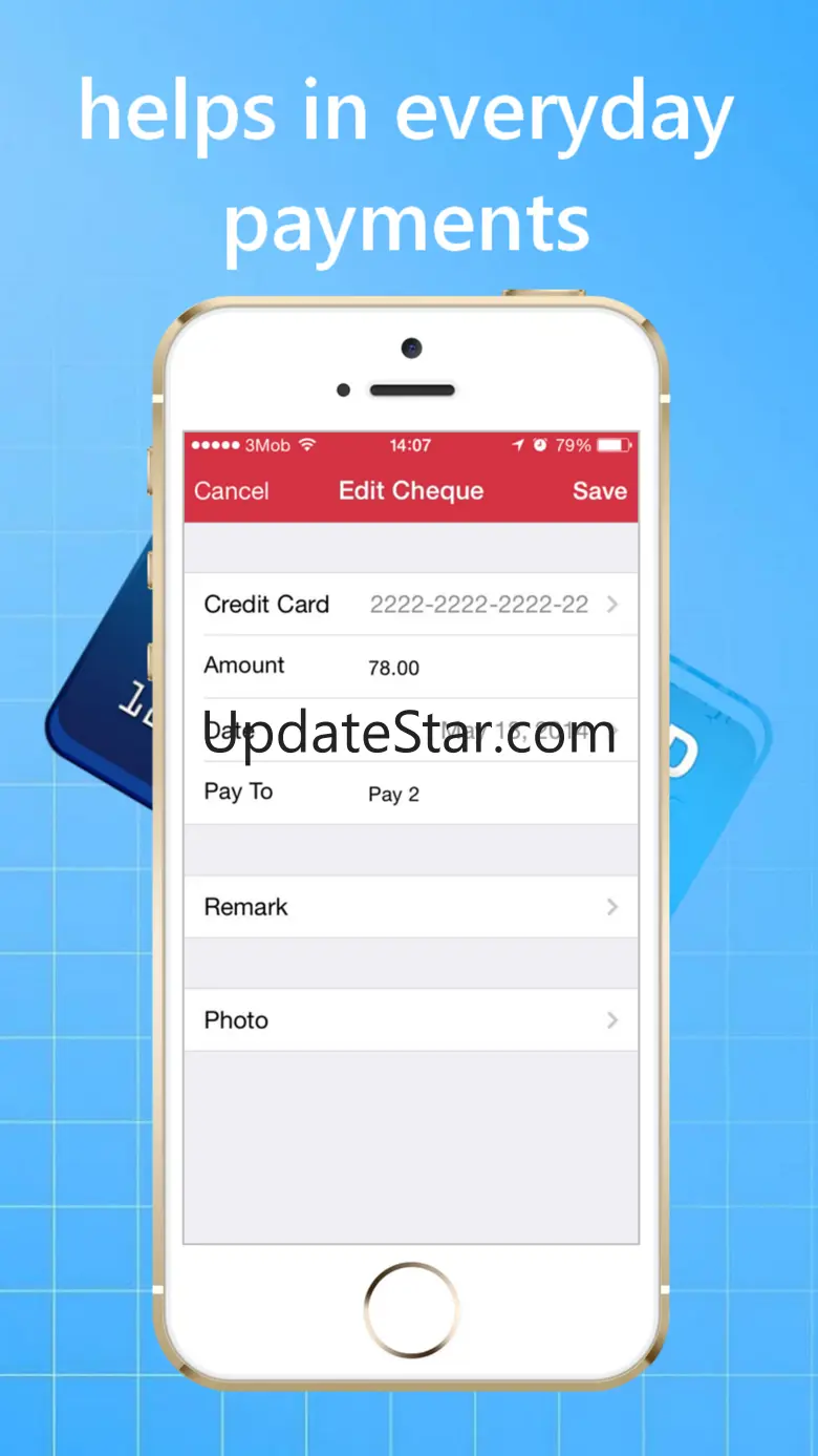 Credit Cards and Cheques Keeper 15
