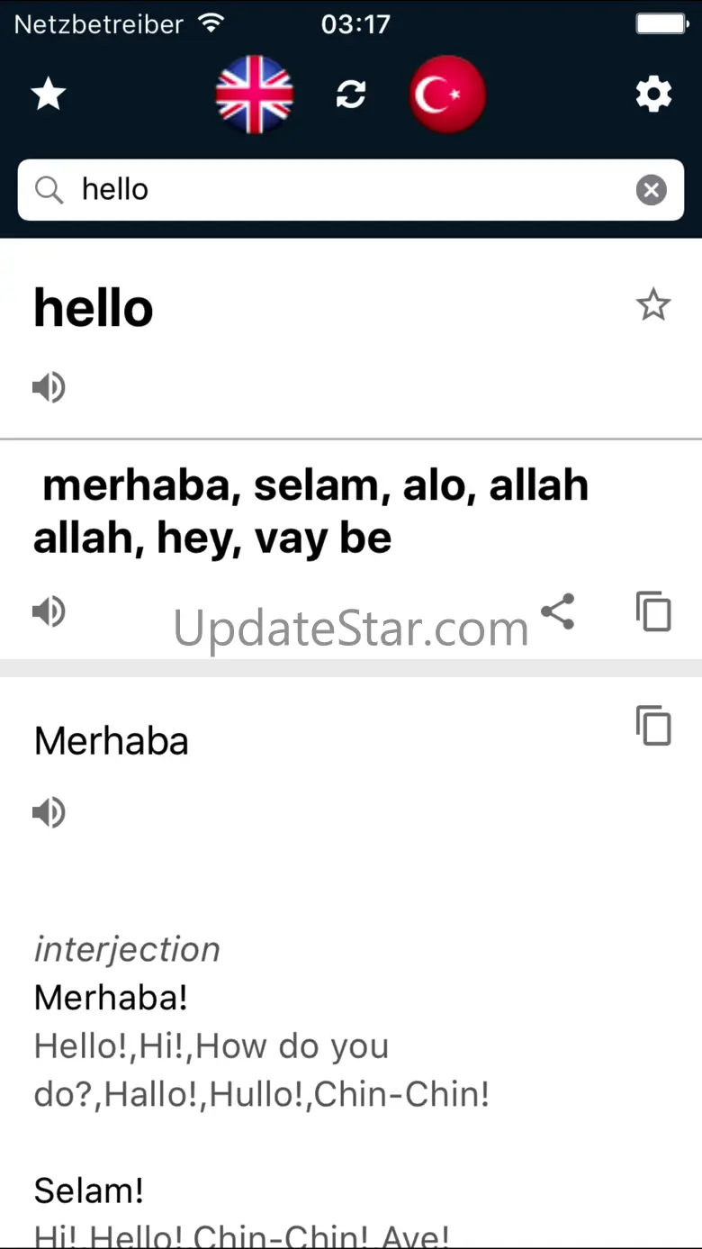 Turkish English Dictionary Version 5.0.0