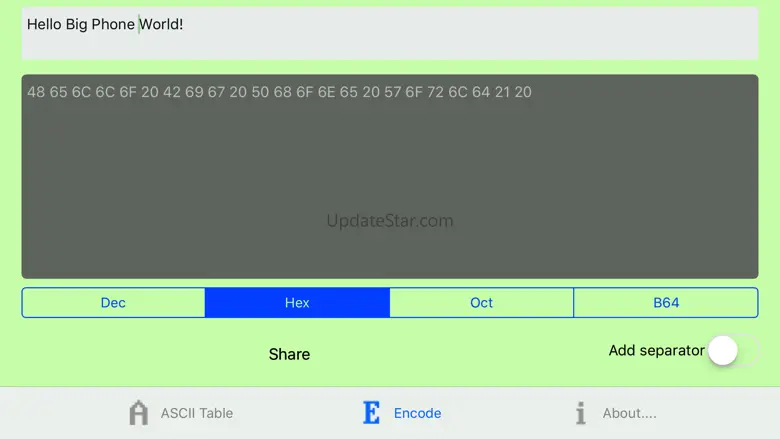 ASCII Codes Table 3.1.2