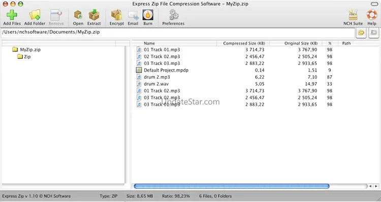 Express Zip Mac Compression Software 11.17