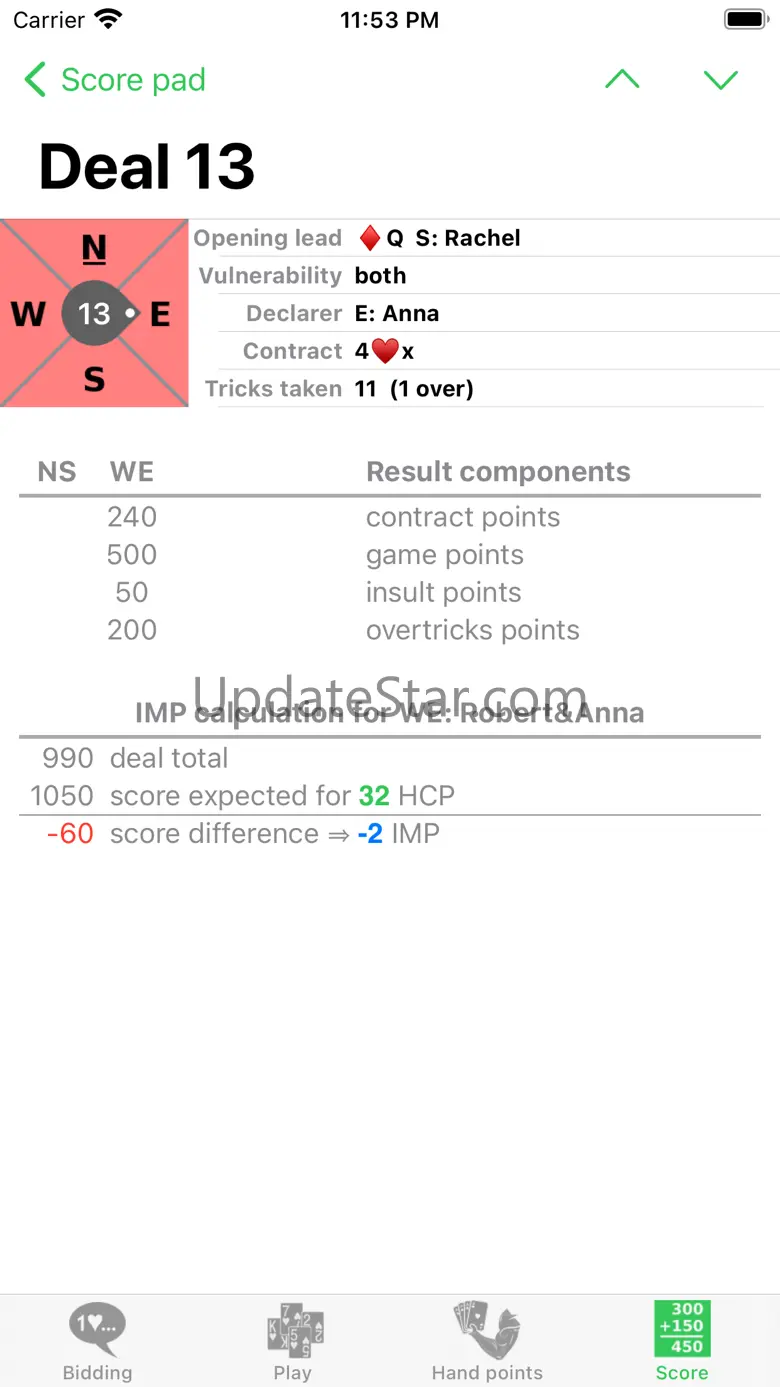Bridge Scoring 1.6.1