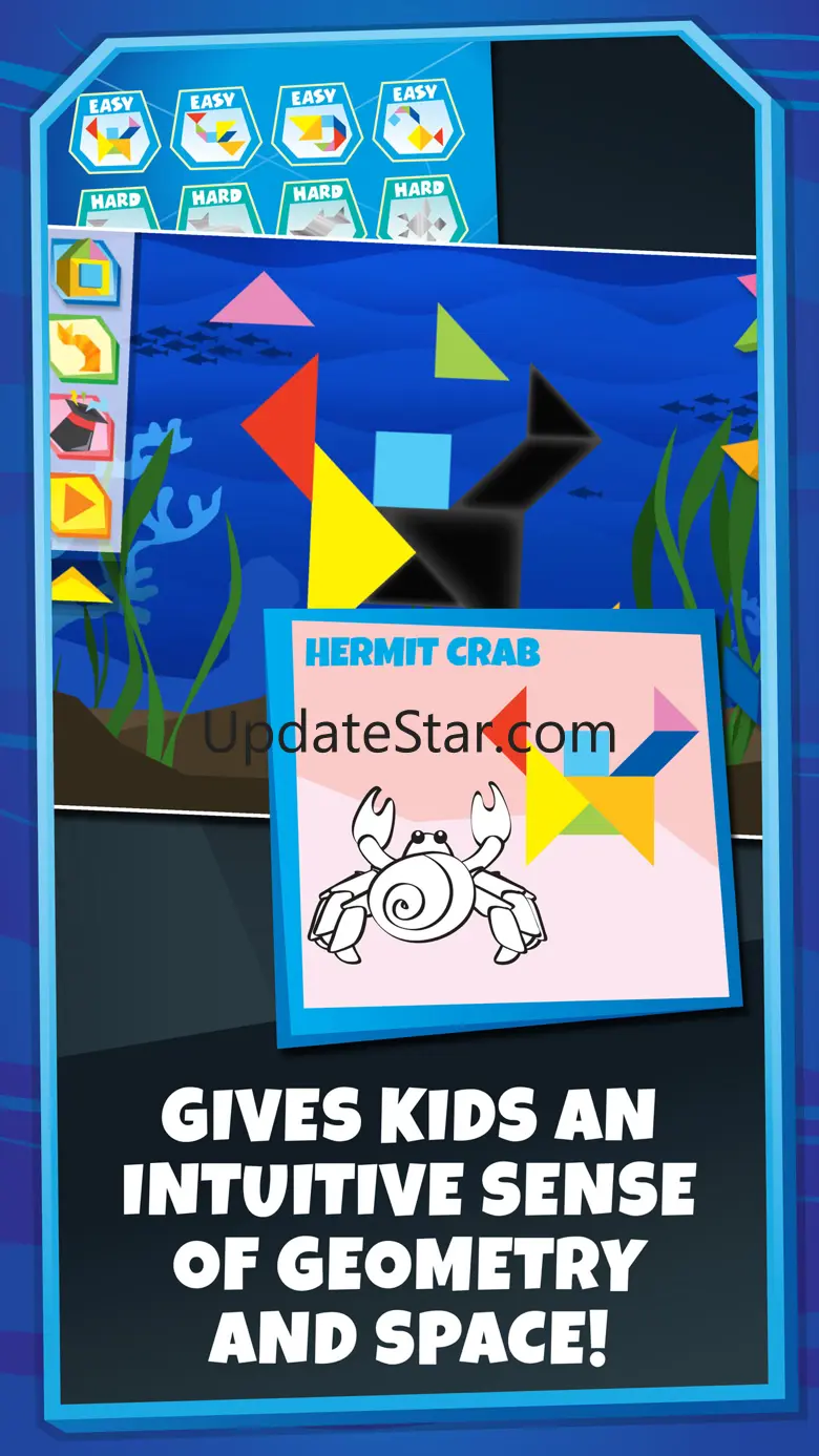 Kids Learning Puzzles: Sea Animals, Tangram Tiles 3.6.3