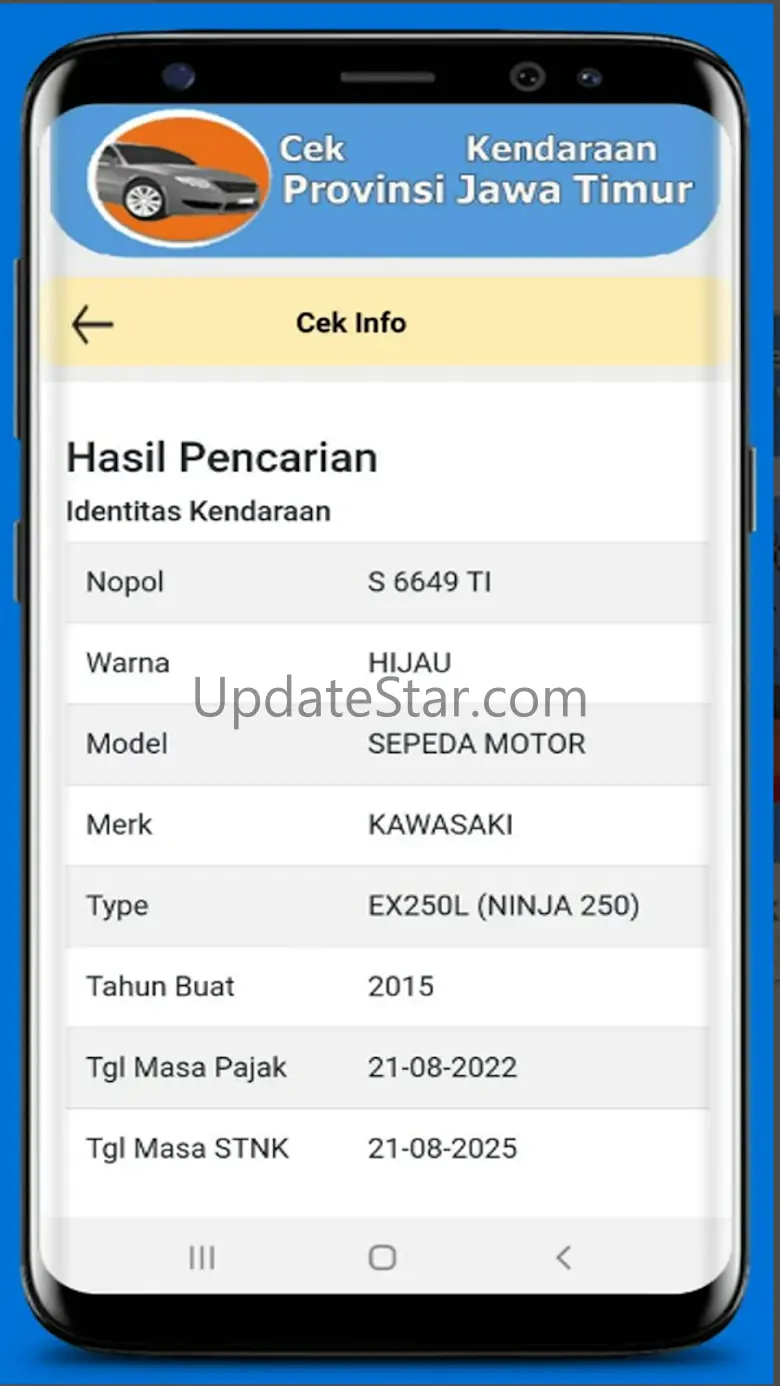Cek PKB Kendaraan Jawa Timur 5.0