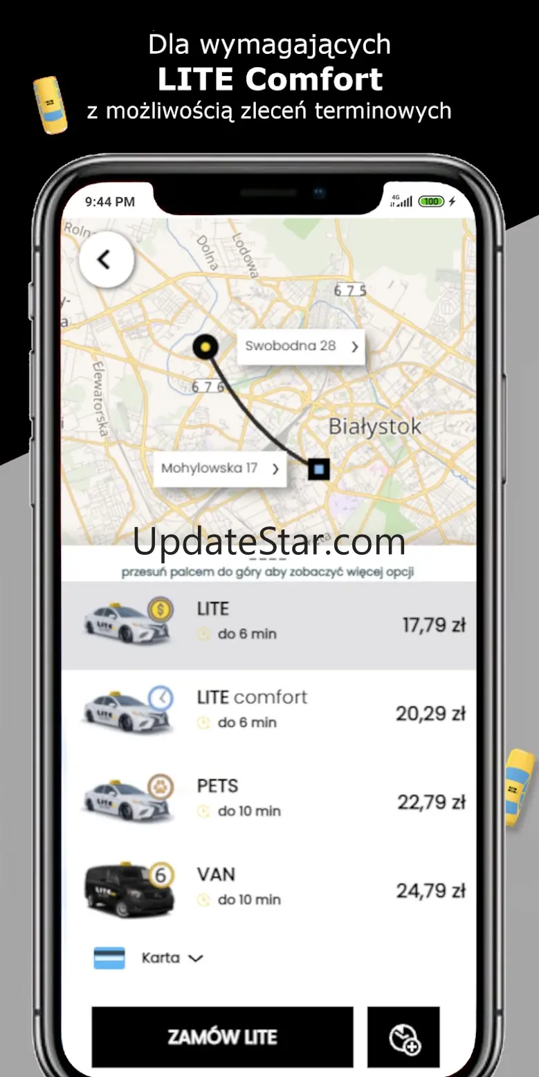 LITE Taxi - tanie przejazdy 4.4.2