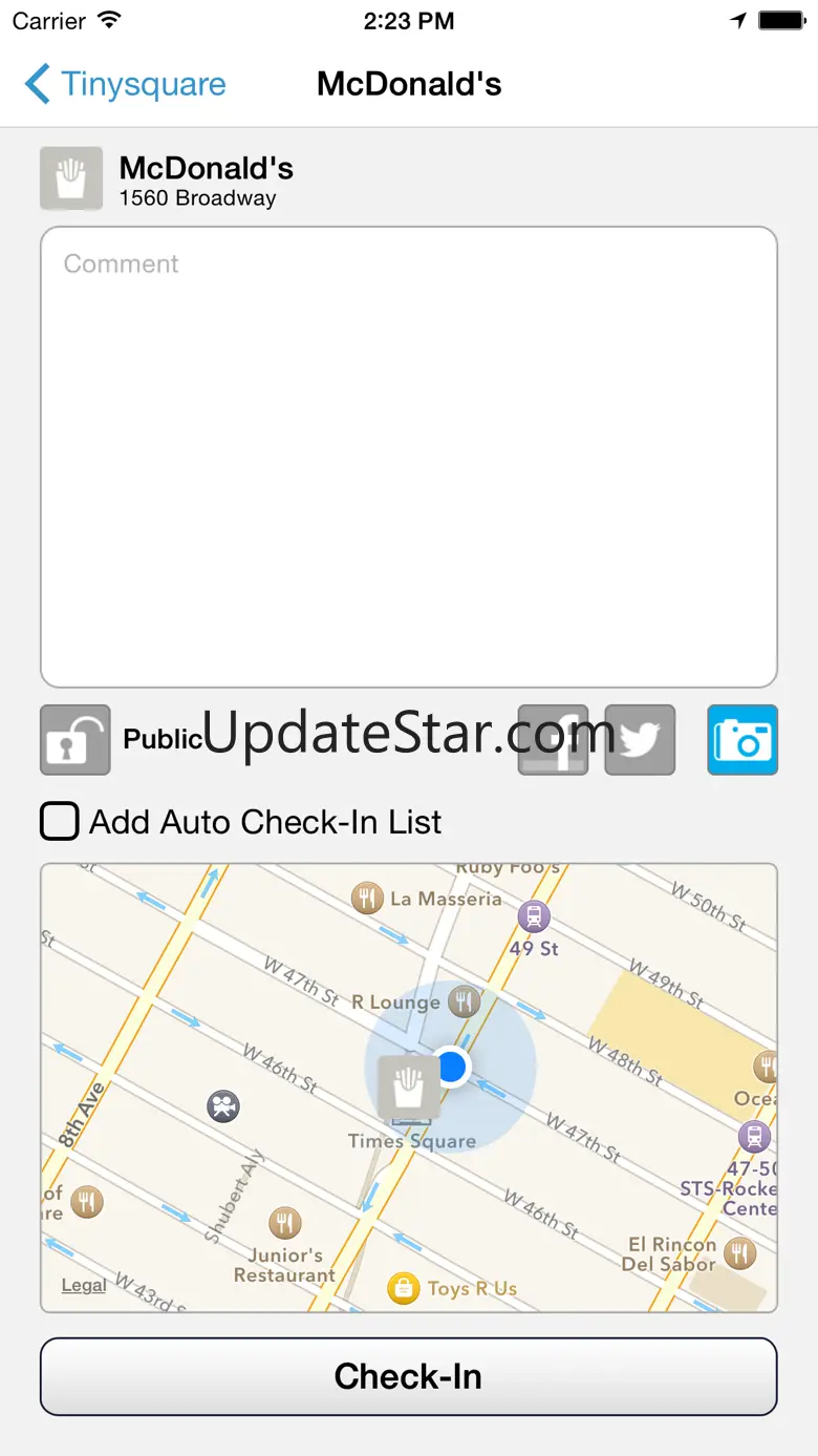 Tinysquare for Foursquare 2.8.9