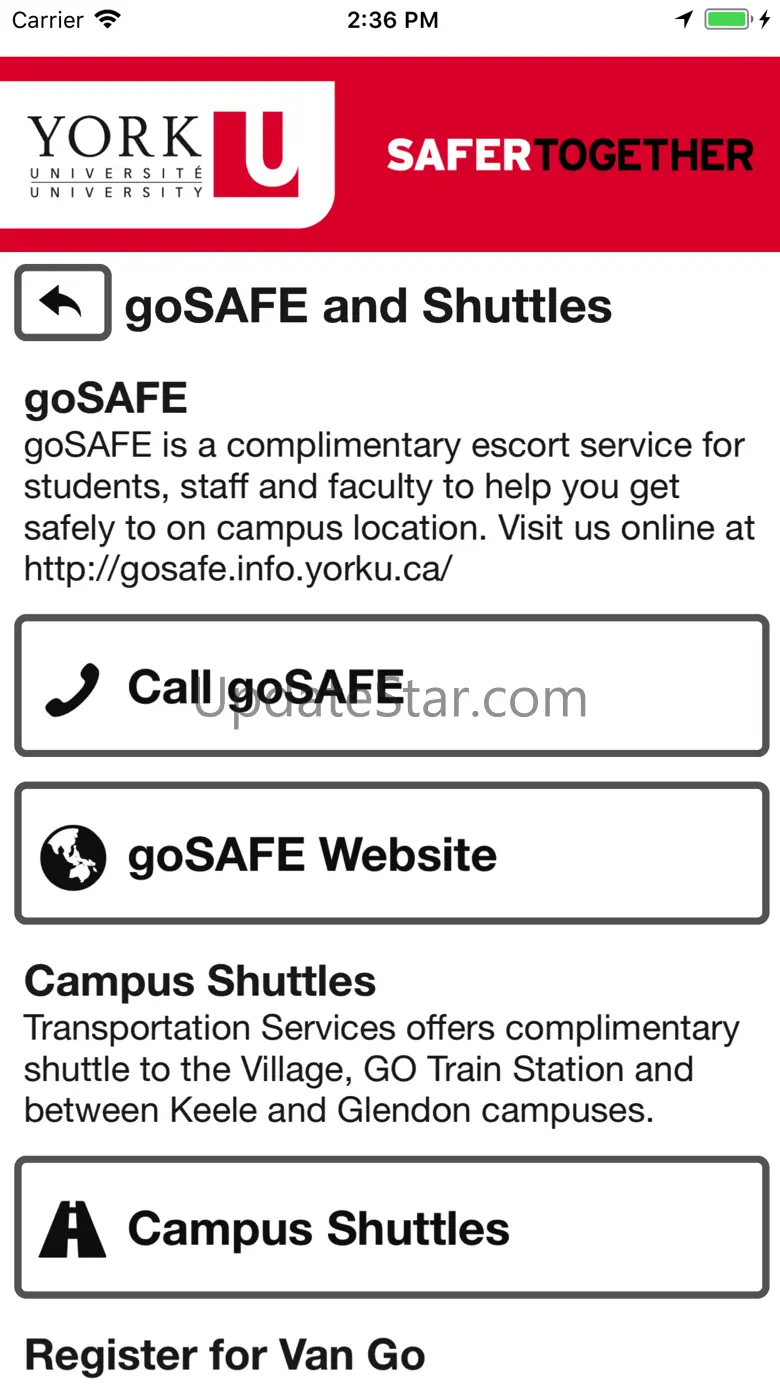 York U Safety 2.0