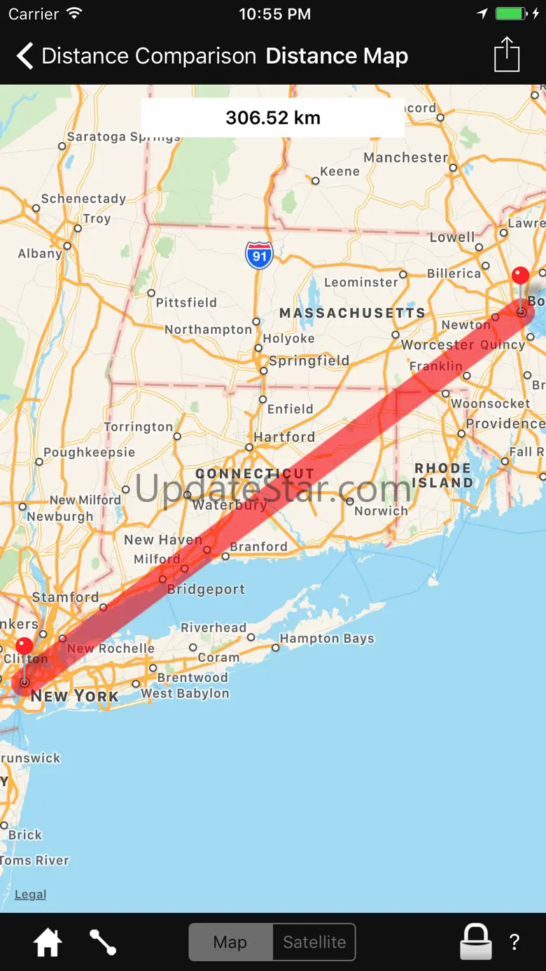 Distance Comparison Map 2.1