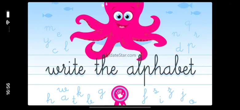 Write the alphabet 1.9