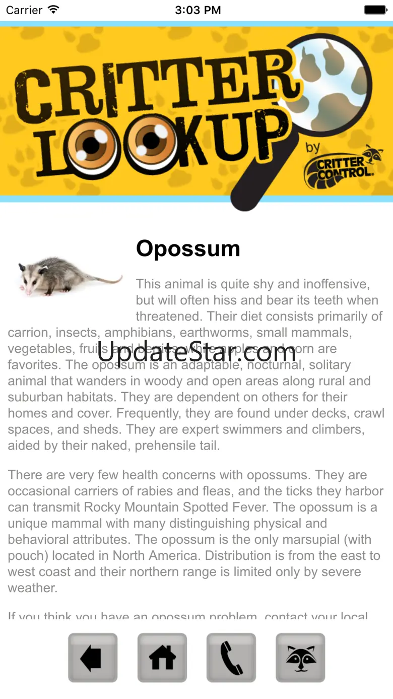 Critter Lookup 1.2