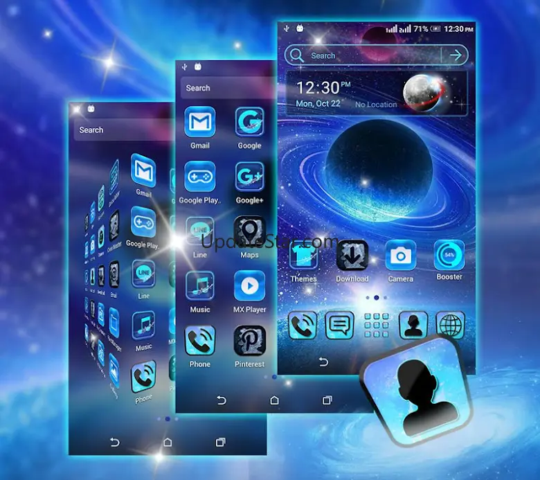 Galaxy Space Launcher Theme 1.2