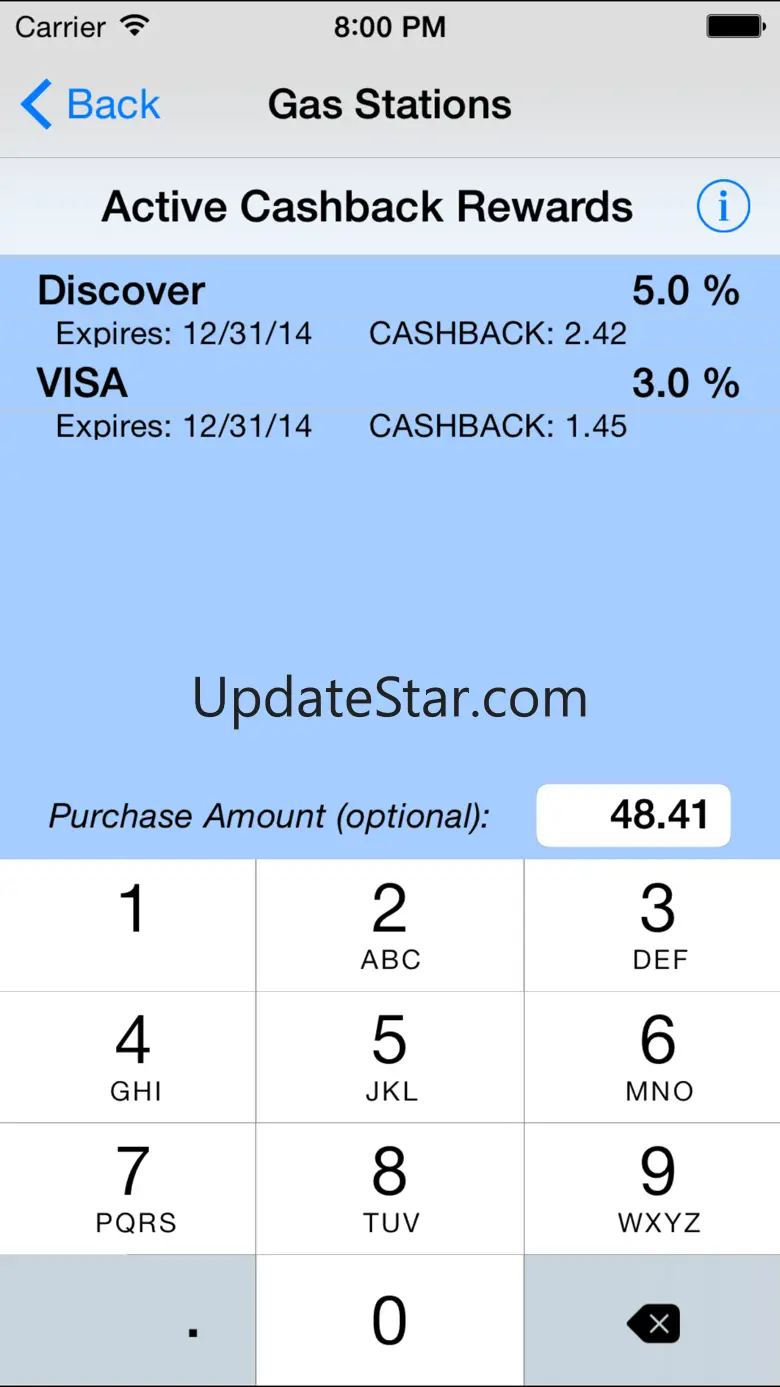 Cashback Maximizer 1.10