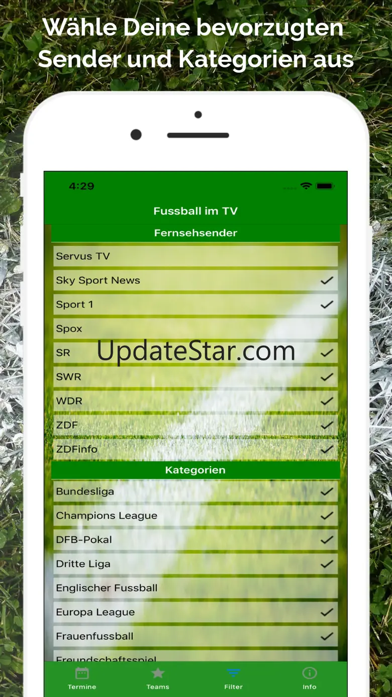 Fussball im TV live 3.1.0