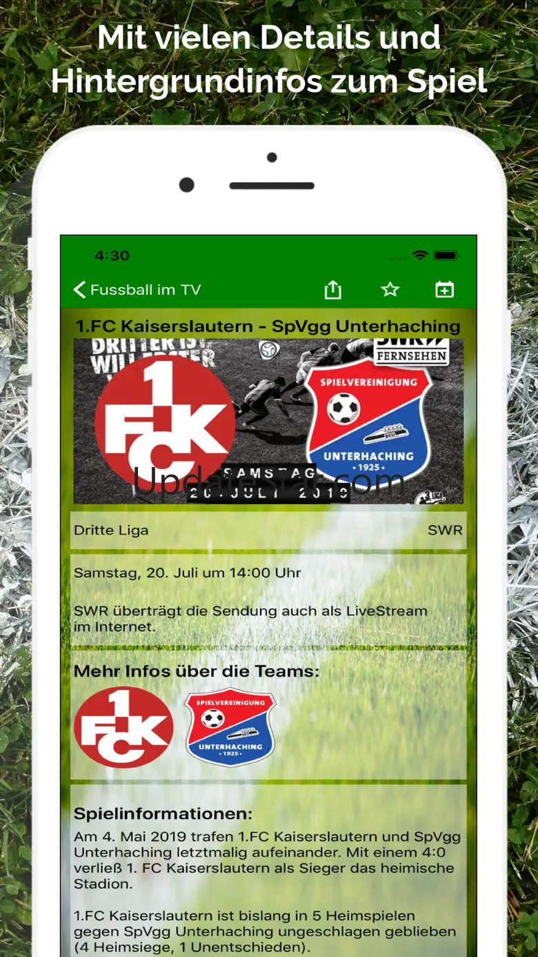 Fussball im TV live 3.1.0