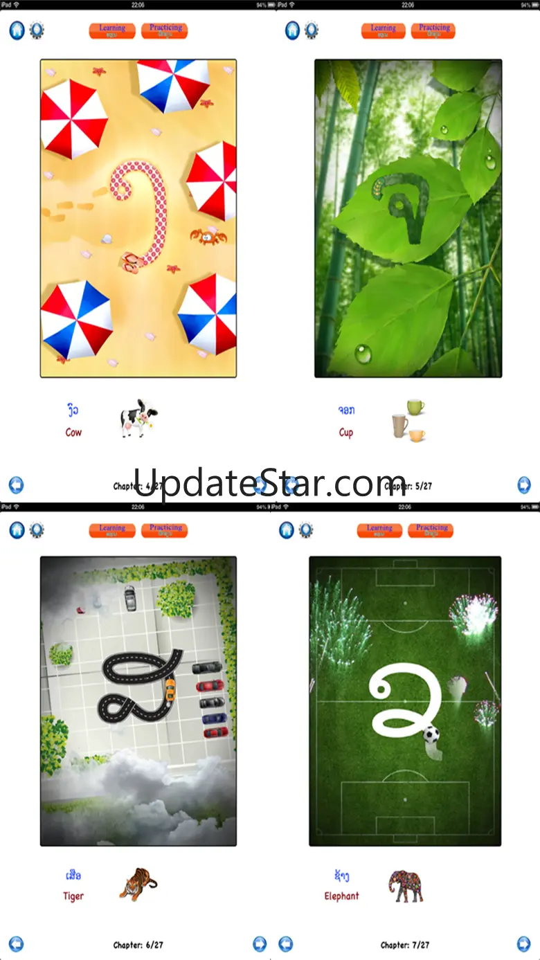 Writing Lao letters beginner 4.1
