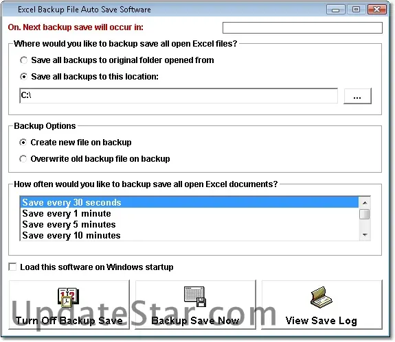 Excel Backup File Auto Save Software 7.0
