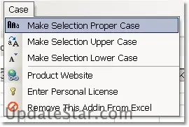 Excel Change Case to Proper, Upper & Lower Software 7.0