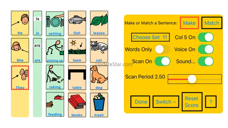 Sentence Key Chores 2.0