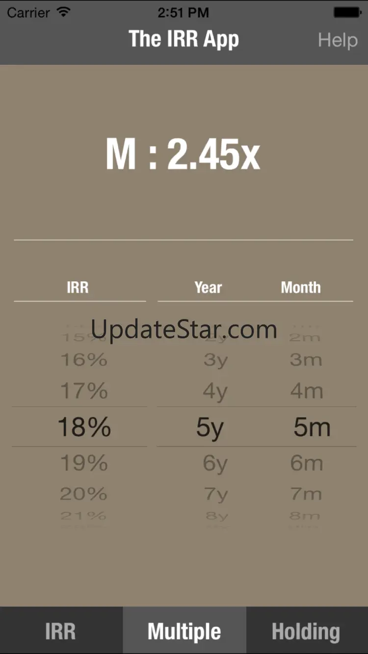 The IRR App 1.1