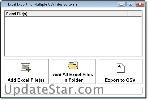Excel Export To Multiple CSV Files Software 7.0