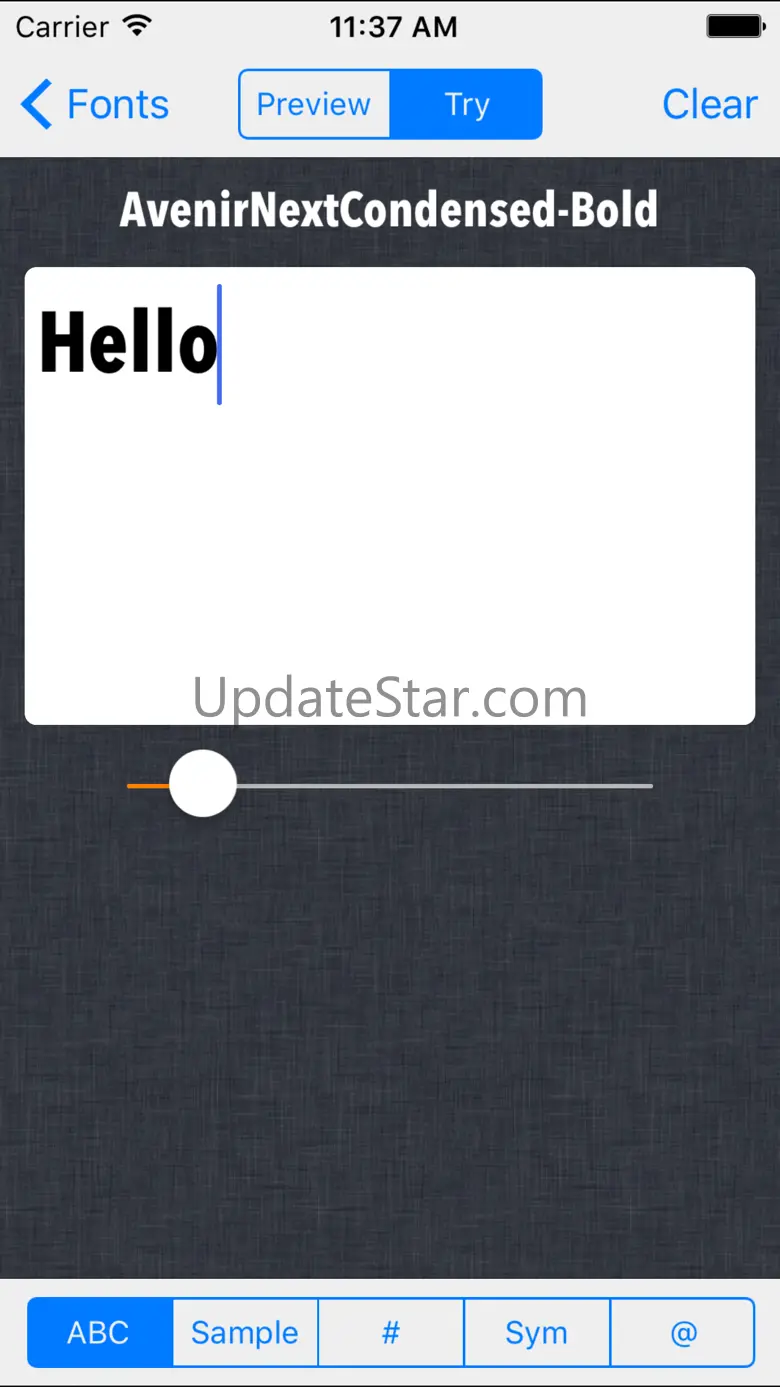 Font preview tool for desing. 2.1