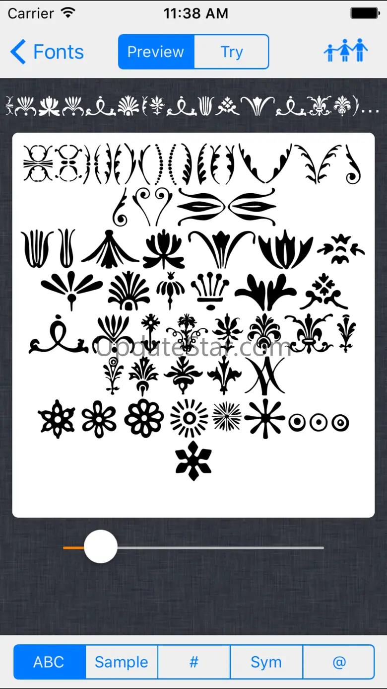 Font preview tool for desing. 2.1