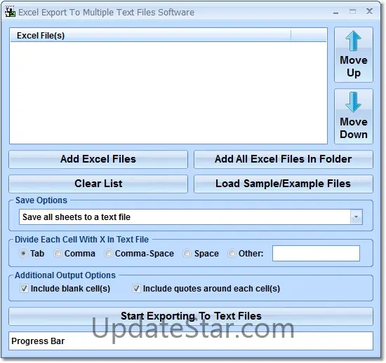 Excel Export To Text Files Software 7.0