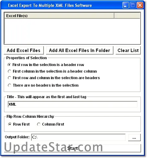 Excel Export To XML Software 7.0