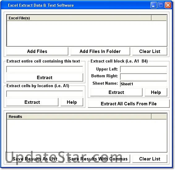 Excel Extract Data & Text Software 7.0